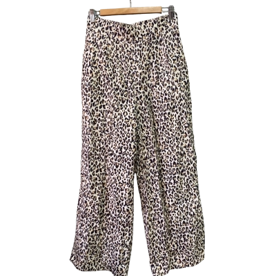 Hut Collective  Womens  Size 8 Wide Leg Pants Animal print / Brown 