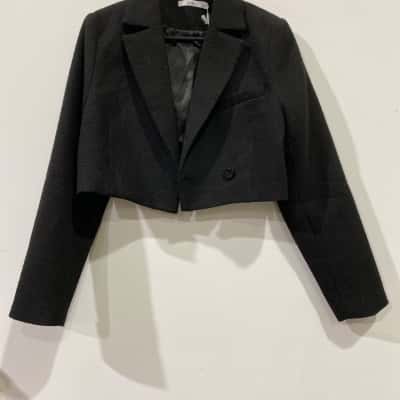 Jorge Womens  Size 10 Ingrid Cropped Blazer Black RRP$80   