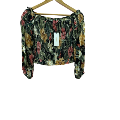 Sheike Women's Size 10 Long Sleeve Tropicana Top Multicoloured 