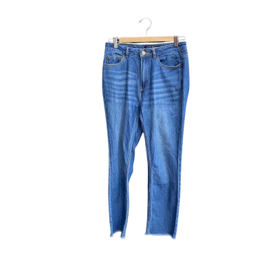 Kelly Felder Ladies Size 28 High Waist Straight Leg Jeans 
