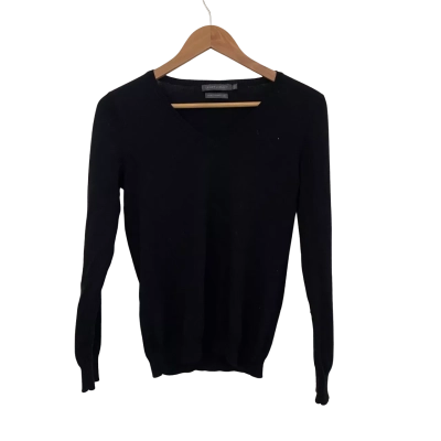 Sportscraft Womens  Size S V-Neck Jumper Black  