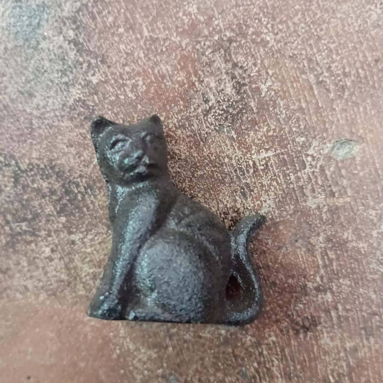 Cast Iron Miniature Cat Figure