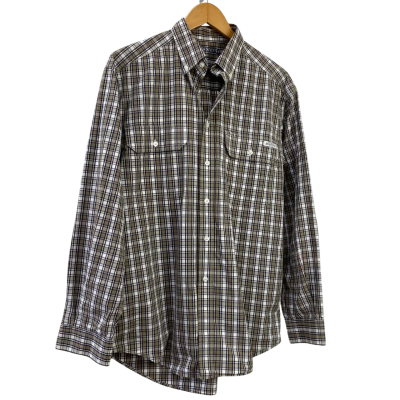  R.M. Williams Stockyard - Mens 100% Cotton Long Sleeve Shirt - Size M - Checked / Multicoloured 