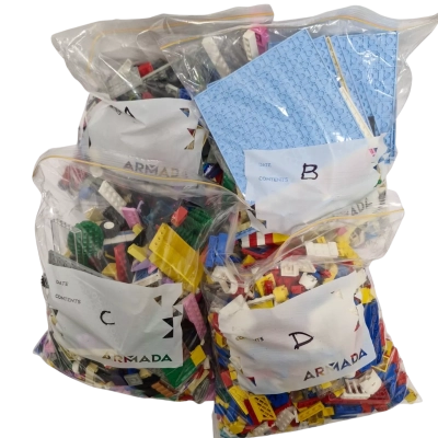 Four Bags of Assorted Lego Blocks