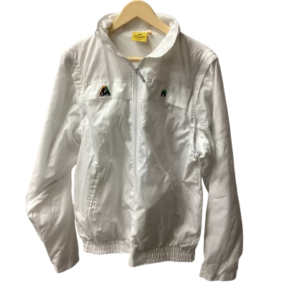 Henselite Womens  hooded Size S Raincoat White I