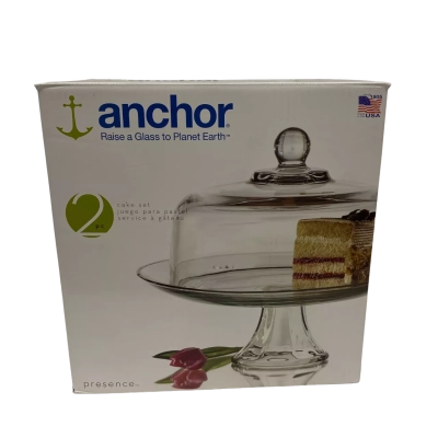 Anchor 2 Pieces Cake Decor Glassware 