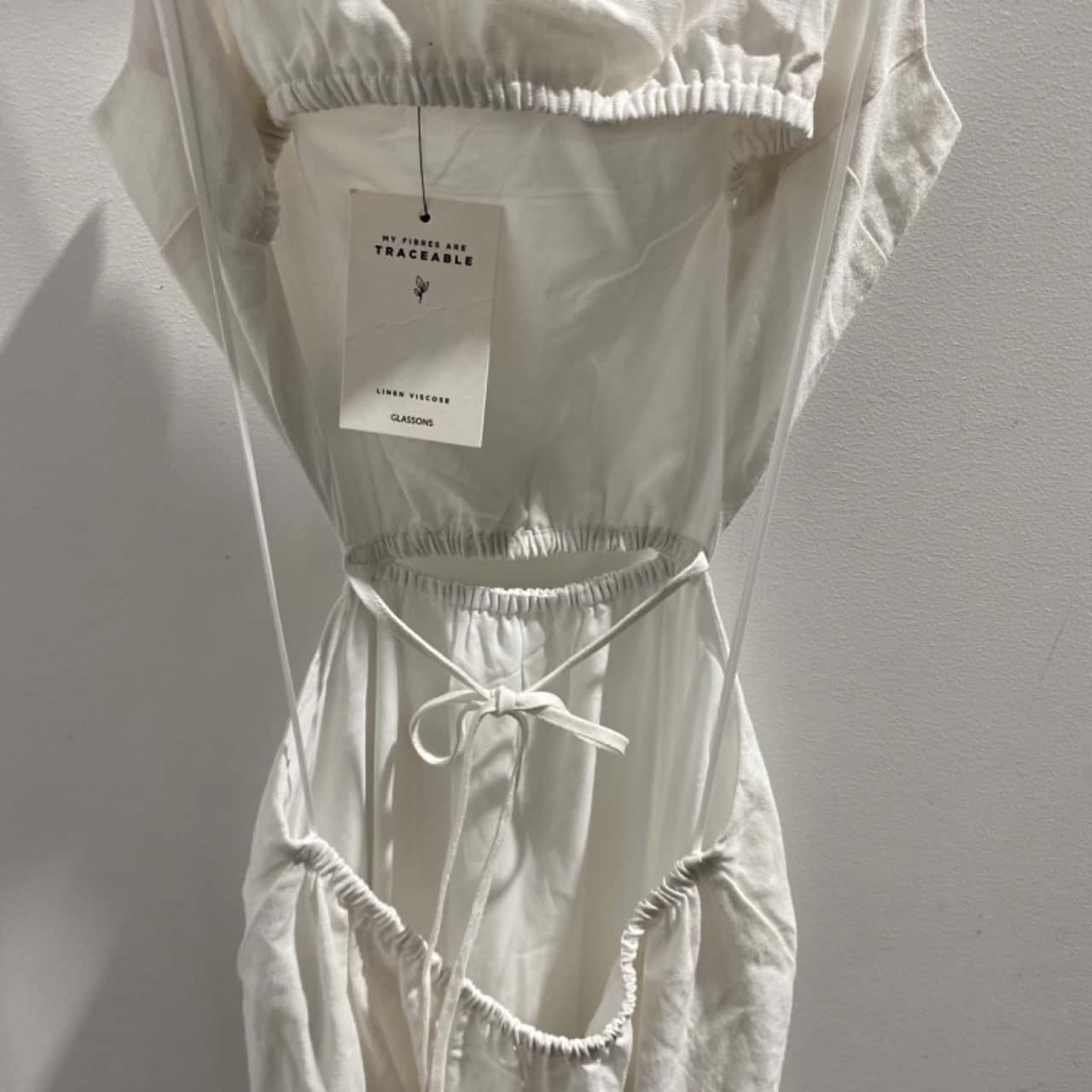 BNWT Cute Glassons Womens Size 10 White Shoestring Strap / Backless Maxi  Dress(s) - New With Tags | Salvos Stores