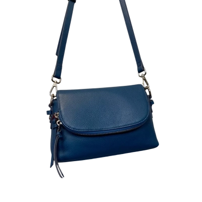 Blue Illusion Womens leather Handbag Blue 