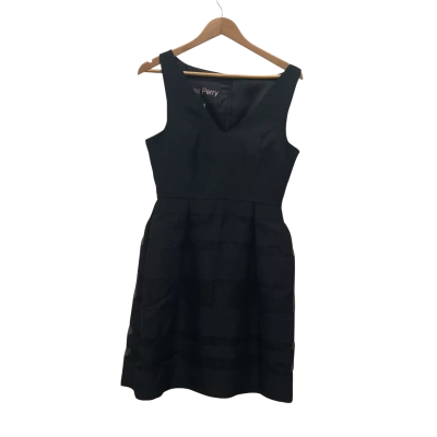 Alex Perry Womens  Size 12 Midi Dress Black  