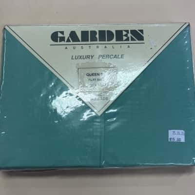 Garden Luxury Percale Queen Size Flat Sheet