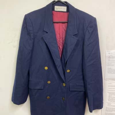  Womens Evan Picone   Size 10 Blazer Navy Blue 