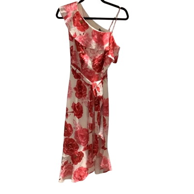 BNWT Liz Jordan Womens Size 8 Cocktail/Floral Dress Cream/Red RRP$199.99