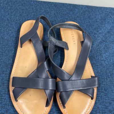 Trenery Womens  Size 39 Sandals Black  / Brown 