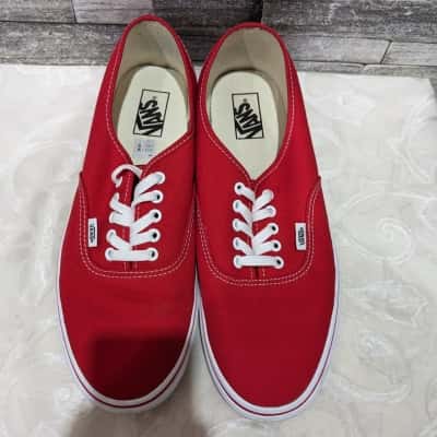 Mens Vans Off The Wall US 12 Red Shoes