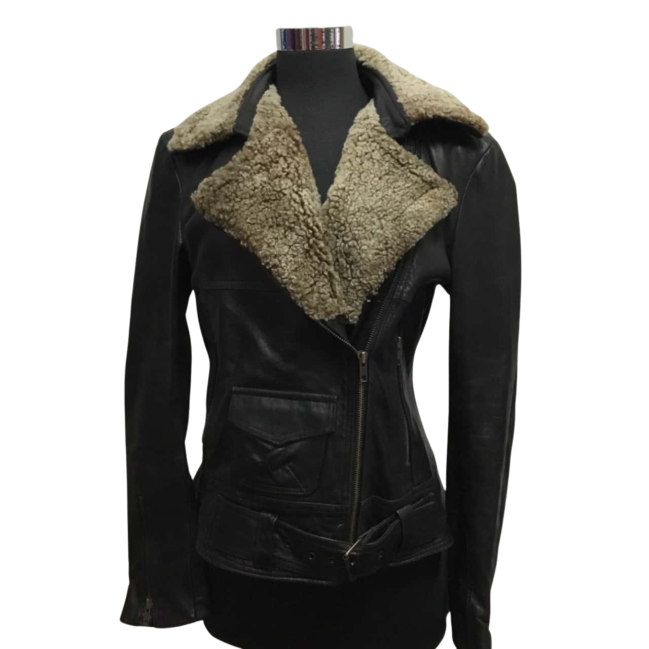 Real Lambskin Leather Jackets for Women