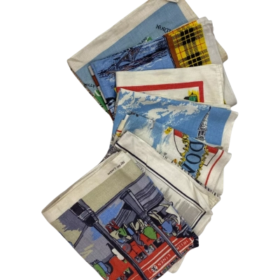 Collectible Souvenir Tea Towels-England and Ireland