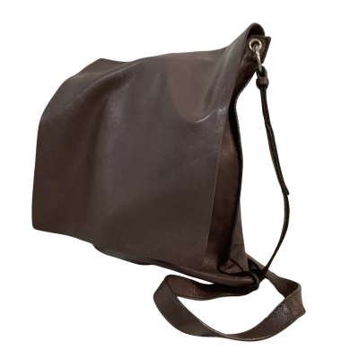 Country Road Womens Genuine Leather Messenger Bag Brown 
