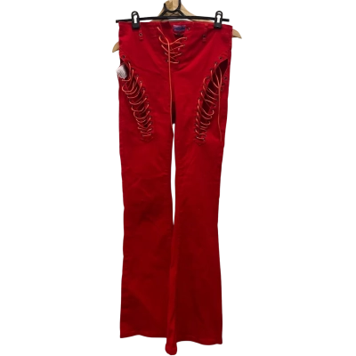 Edikted Womens  Size S Pants Red BNWT