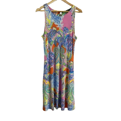 Ralph Lauren Womens  Size M Paisley Stretch Dress
