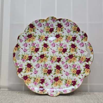 Trent & Dunne Floral Serving Platter