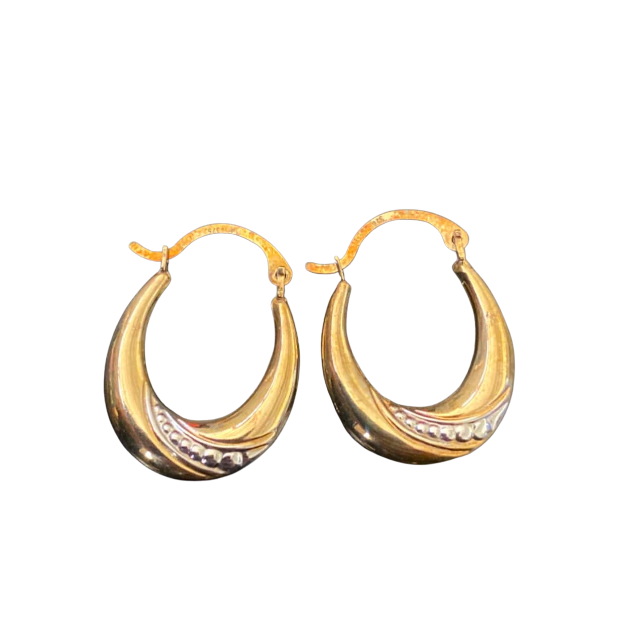 Womens Earrings Gold 375(s)