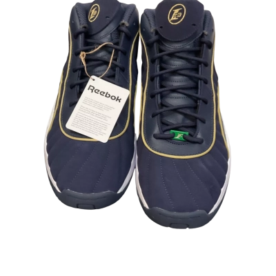 Mens Reebok size  13 Sneakers Gold / Navy Blue / White 