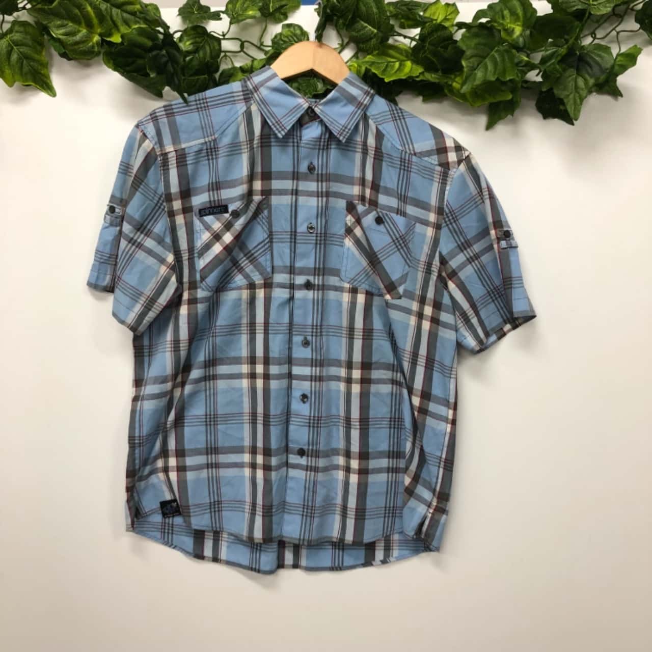 Spinners by Target Mens Size L Short Sleeve Blue/Red/White (s)