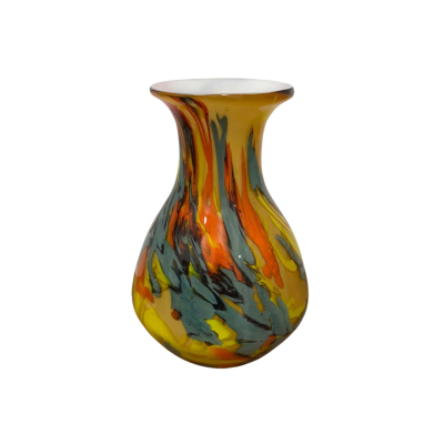 Multicoloured Glass Vase