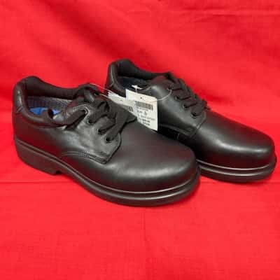 Everflex Library Black Leather School Shoes – Size 6