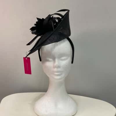 Gregory Ladner Womens Fascinator Black Feathers & Mesh