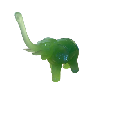 Jade elephant display green 