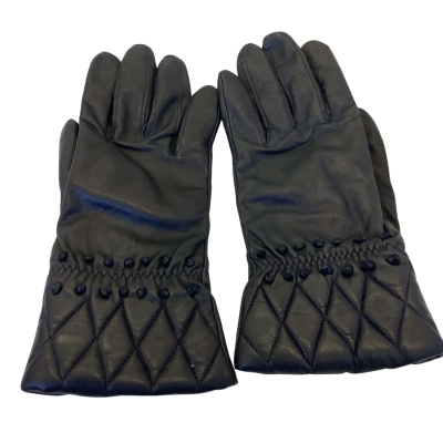 No Brand Womens  Size M-L Faux Leather Gloves Black