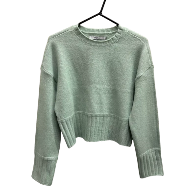 New With Tags ONLY Mint Colour Wool Look Cropped Long Sleeve Sweater in Size S