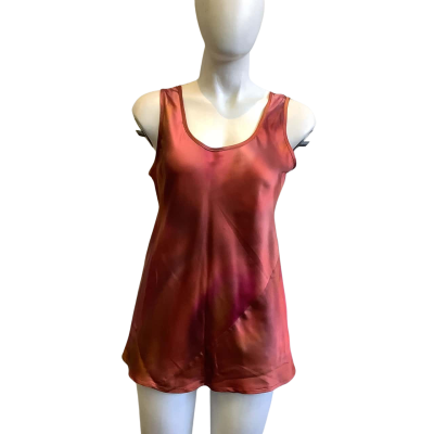 Ever Elegant Women's Size M Silk Tank Top Red 