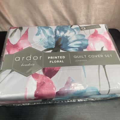 Ardor Boudoir Johanna Printed Floral Quilt Cover Set - Queen Size