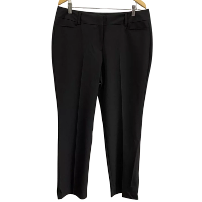 Jacqui-E Womens  Size 16 Tailored Straight Leg Pants Black 