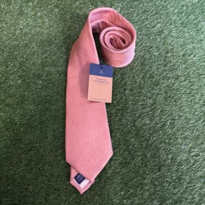 Charles Tyrwhitt Orange Silk & Linen Tie (New)
