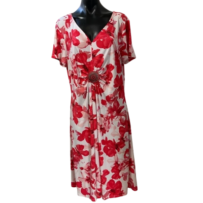Noni B Womens  Size XL Casual Dress / Floral Dress Pink  / White 