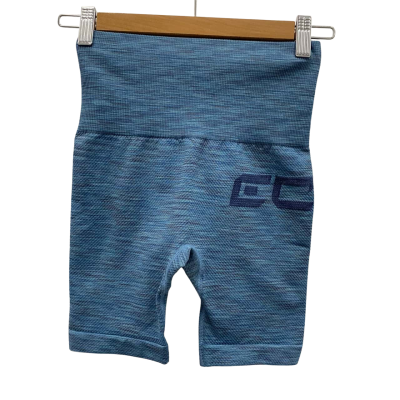 Echt Women's High Waisted Seamless Gym Shorts Size S Blue 