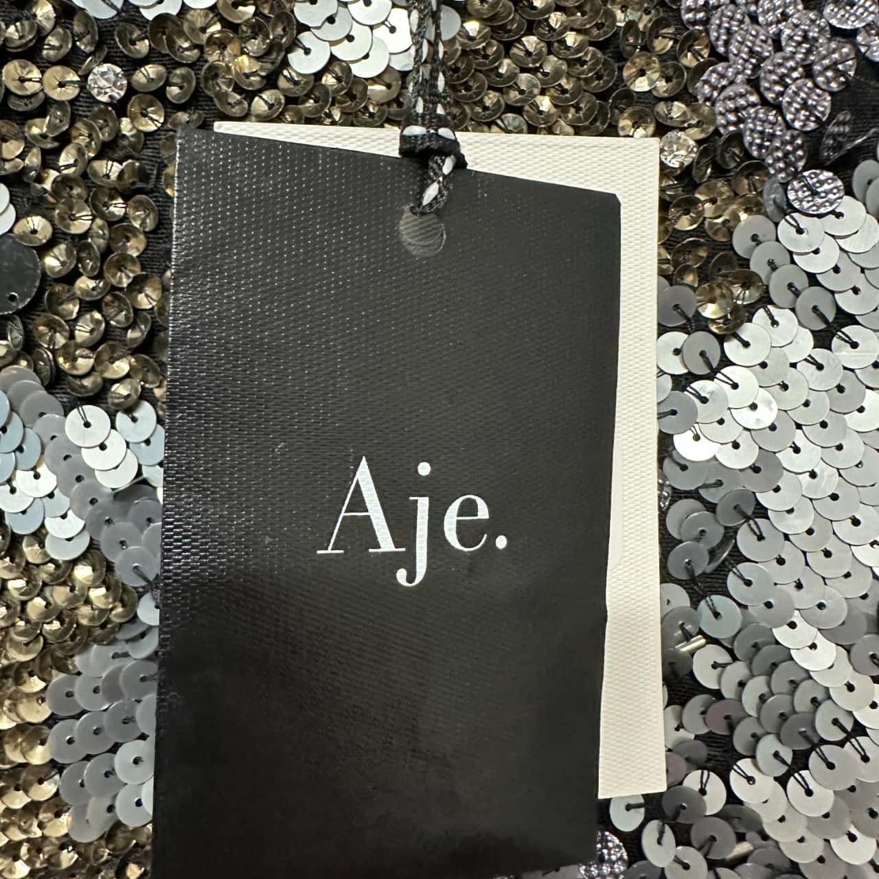 Aje. Miss Moss Mini / Multi Size 8 Black / Gold / Silver (s)