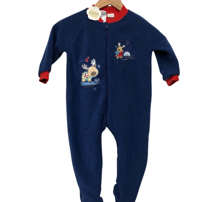 Xmas Baby BuntingJumpsuit Kids Blue / Red Size 3 NEW
