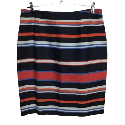 Marcs Multicoloured Stripe Print Cotton Blend Skirt