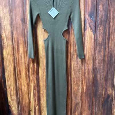 Winnie & Co Womens  Size M Khaki dress New