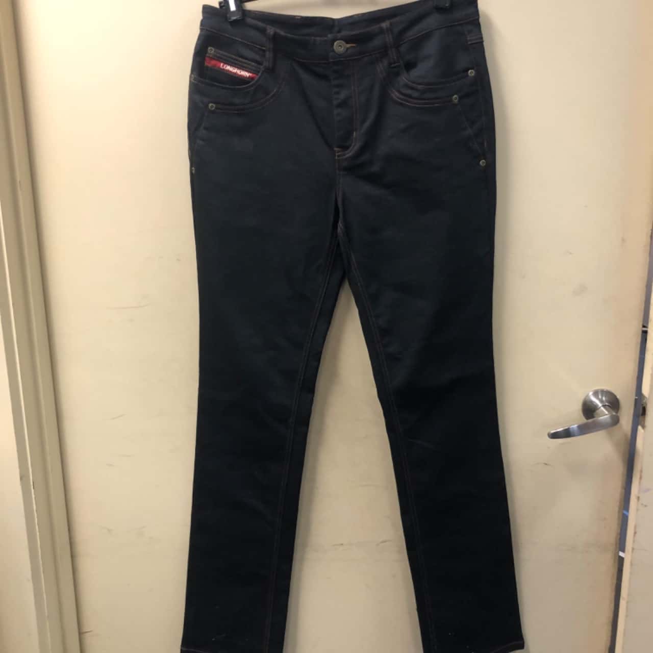 R.M.Williams Mens Size 34 Slim Navy 