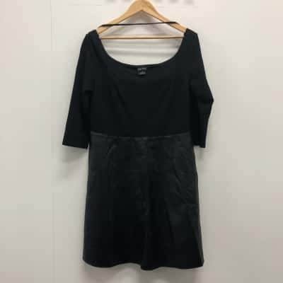 City Chic Womens  Size XS Midi Dress Black  