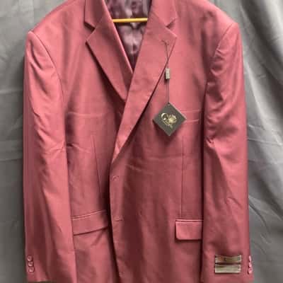 Giorgio Cerruti Mens Size 54L 50W Burgandy Suit