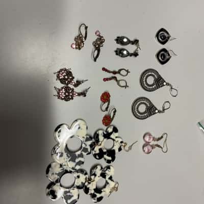 assorted Women's Earrings Multicoloured x 9 pairs