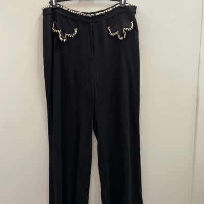 Camilla Womens  Size XXL Wide Leg Pants Black  