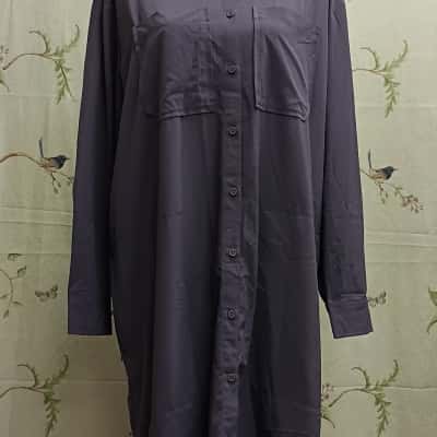 Kathmandu Womens  Size 14 Shirt Dress Purple 