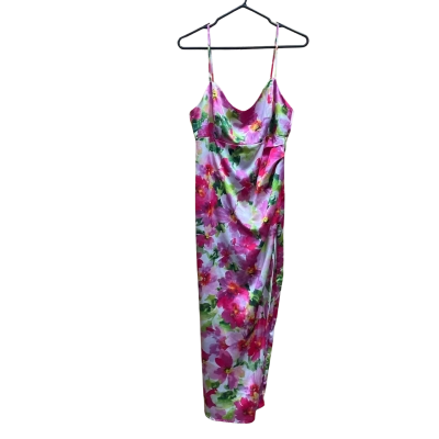 Dotti Womens  Size 12 Maxi Dress / Shoestring Strap Dress Floral 